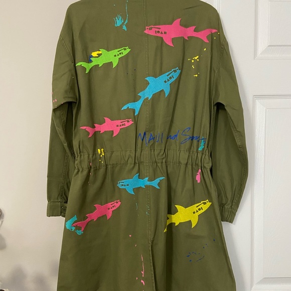 NWOT Zara Maui and Sons Limited Edition Shark Jacket - Picture 7 of 7